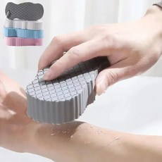아프지 않은 No pain 저자극 Soft 스펀지 때밀이 때타올 3P, 그레이, 3개, 1개입