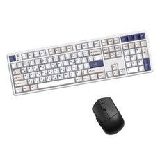 한성컴퓨터 유무선 기계식 키보드 마우스, 일반형, 오션화이트 + 블랙, GK798PRO 문라이트 도독 35g + M5 Nano