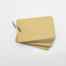 후후블리 영어 단어 메모 암기카드 링단어장, 크라프트