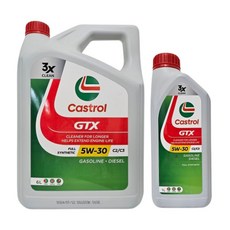 캐스트롤 GTX 5W30 C2/C3 SP-(6L+1L) 가솔린 디젤 DPF 겸용 합성엔진오일, 1L