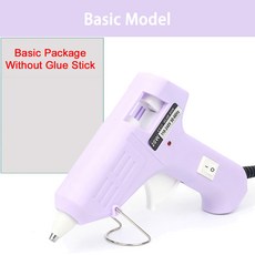 글루건 무선 핫멜트 2024 20W 접착제 총 플매트 카펫 매트 러그인 Anti-Scalding 실리콘 7Mm 스틱 Gluegun 미니 소형, [13] Purple Basic Model, [01] 유럽 ​​연합