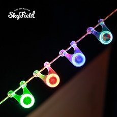 스카이필드 텐트스트링 야간 보디가드 (SF-TG-013) / 타프 안전 용품 걸림방지 형광 라이트 자전거 후미등, 그린 4개