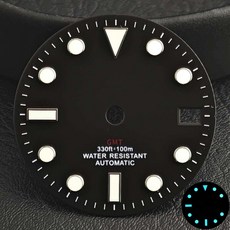 34 35 36 무브먼트에 28 5MM 교체 청록색 무균 시계 다이얼 부품 야광, NO, T Red