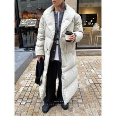 패딩 롱코트 퀼팅 90 다운 충전재 오버핏 보온성