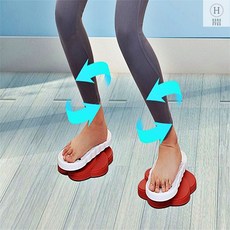 허리운동 옆구리살 운동기구 몸매관리 가정용 헬스 밸런스 허리돌리기패드 복부운동패드, 레드