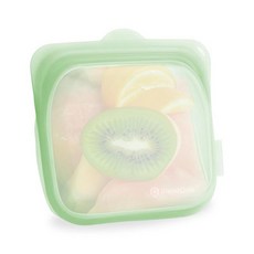 BlendQuik 재사용 가능한 실리콘 식품 보관 가방 1000ml 용량 누출 방지 냉동고 실리콘 백 청소하기 쉽고 재사용 가능한 여행용 가방 퍼플