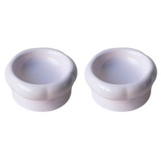 花瓣貓碗陶瓷防黑下巴寵物碗護頸防打翻狗狗碗大口徑雙碗寵物用品, 粉紫色六瓣碗2個裝 全矮款 ,陶瓷碗+硅膠勺 顏色隨機發, 1個