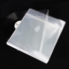 LP 레코드 두꺼운 비닐 봉투 음반 먼지 습기 보호 투명 외피 보관 커버, 7 인치 확대 두꺼운 스티커 봉투 10개, 기본 모델명/품번
