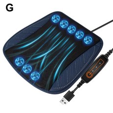 차량용 쿨시트 자동차 통풍시트 USB 냉각시트 여름 쿨링시트 시트쿨러, 면, 봄과 여름, 8 fansblue