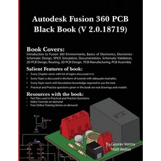(영문도서) Autodesk Fusion 360 PCB Black Book (V 2.0.18719) Paperback, Cadcamcae Works, English, 9781774591369