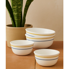 코렐 더블링 라떼 공기대접 세트 4P (밥공기 국그릇), 1박스, 더블링라떼