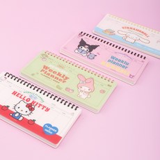 산리오캐릭터 만년 주간플래너 위클리 1P 계획형 수험생 직장인 체크리스트, 마이멜로디