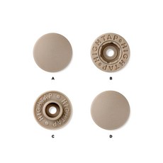 국산 티단추 하이탭 13mm 40세트, 1개, T 106-베이지