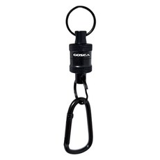 GOSEA 고강도 마그네틱 릴리즈 GSF-T03 자석 핀온릴 홀더 낚시 고리, 1개, 블랙(GSF-T03-BK)