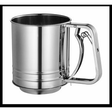 430 不鏽鋼 手持式麵粉篩 中號, 詳見包裝