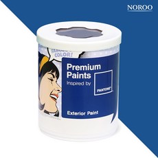 노루페인트 팬톤 외부용 실외 저광 페인트, 19-4049 Snorkel blue, 1L, 1개