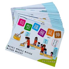 句型擴展延伸卡(三) 語言、句型、ABA/句型延伸/句型擴展/啟蒙圖卡/學前溝通/語言學習/造句, 1個