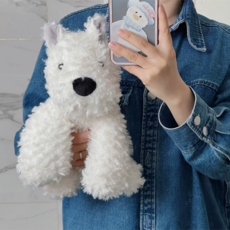 앤티키 화이트 테리어 40cm 동물 인형