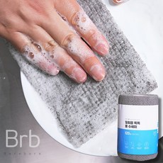 비리본 거품잘나는 일회용 롤수세미 헹굼