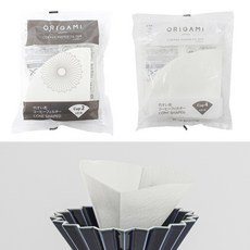오리가미 커피 종이필터 여과지 2컵 화이트 100매