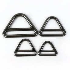 2/5/10PCS MEETEE 25-50MM 걸쇠 연결 DIY 금속 조정 벨트 가방 트라이 스트랩 글라이드 슬라이더 링 버클 액세서리 후크, 03 GunBlack, GunBlack