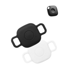 WUNIAK Life360 Mate 타일 케이스 (2024) 개 고양이 애완 동물을 위한 블루투스 트래커 부드러운 실리콘 보호 휴대용 긁힘 충격 방지 오렌지 1개+민트, 흑백