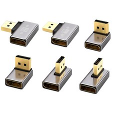 DP to DP 연장 꺾임 젠더 displayport DP1.4 모니터 젠더 8K 60Hz, 1개, RL034