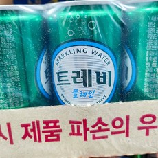 탄산수 (트레비 캔 190ml 플레인 30개), 30개