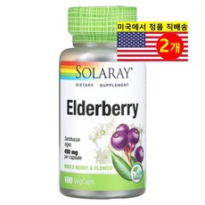 쏠라레이 엘더베리 450mg 베지캡슐 100정, 2개
