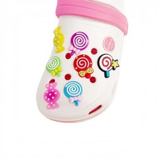 슬리퍼 꾸미기 4종 아동 단추 사탕 샌들 신꾸 악세서리