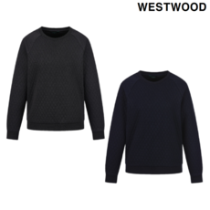 웨스트우드 25년 F/W 겨울신상 초특가 고급스러운 다이아 누비지를 사용한 맨투맨 여성 다이아 누비지 라운드 티셔츠 P4CTR424