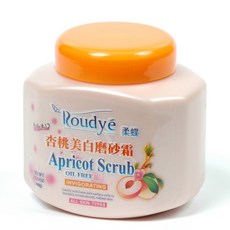 Roudyé 柔蝶 杏桃美白磨砂霜, 400g, 1件