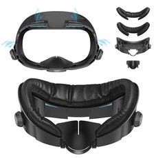 메타퀘스트3 안면폼 AMVR 노브 와이드버전 가죽환기커버 빛샘방지 악세사리, 1개, AMVR 메타3 안면폼 (노브/와이드버전)