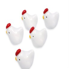 리븐즈 미니 정원 가드닝 장식소품 미니어처 닭 5p 동물피규어