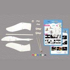 나무새 모빌 만들기 DIY 물감 포함 지붕 천장 야외 장식, 1개, 상세페이지 참조