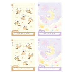 모닝글로리 초등 1-2 10칸 국어노트, B(랜덤발송), 4개