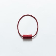 심플 북유럽풍 펀치 프리 원기둥 커튼 자석 버클 커튼 스트랩 커튼 버클, 레드, 1개