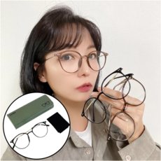 lcrew 여성 안경테 블루라이트 차단 가벼운 뿔테 패션 안경