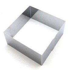 제빵도구 초콜렛높은틀 사각무스링 케이크 떡틀 18x18 2호, 단일, 1개