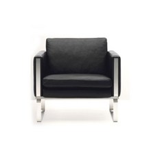 LC3 스퀘어핏 가죽소파 라운지 맞춤제작 3인용 쇼파 소파 88cm, G. 검은색 가죽 싱글 시트
