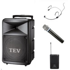 TEV TA-680D 8吋移動式無線擴音機 藍芽/USB/SD, 1個, 單手握+耳掛*1