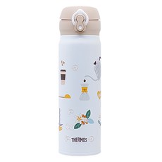 써모스 경량 스테인리스 스틸 진공 보온 텀블러 JNL-502-CFWH, 1개, 커피, 500ml