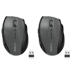 E-YOOSO 4800DPI 휴대용 무선 게이밍 마우스, USB, 하늘색
