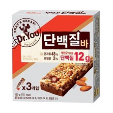 오리온 닥터유 단백질바 150g 에너지바 아몬드, 1개