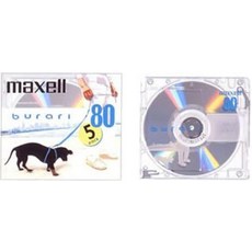 maxell 녹음용 MD(미니 디스크) burari 80분 5장 BUMD80.5P