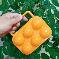 캠핑용 6구 계란 보관 케이스 휴대용 에그홀더 파손방지 달걀 트레이, 단품