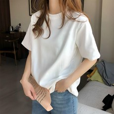 純棉圓領短袖T恤 女 短袖上衣 印花T恤