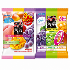 오리히로 일본 곤약젤리 저칼로리 거봉 머스켓 망고 백도 포도 24개입 432g 480g 구성 세트, 2세트