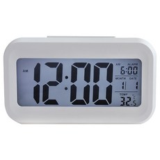 數字鬧鐘 溫度顯示, 白色電池供電款