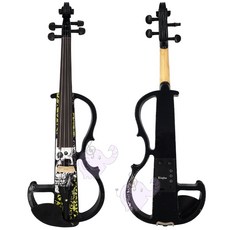 Elegant DSZ系列 電小提琴 白骨頭/黑骨頭 設計 - 愛樂芬音樂, 黑骨頭,簡配